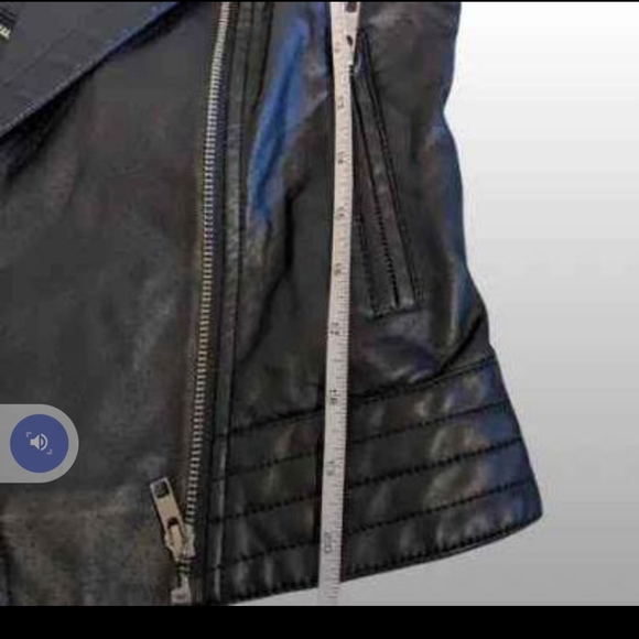 Suzy Shier Faux Leather Jacket Collarless Moto Style Black size Extra Small - Picture 4 of 4